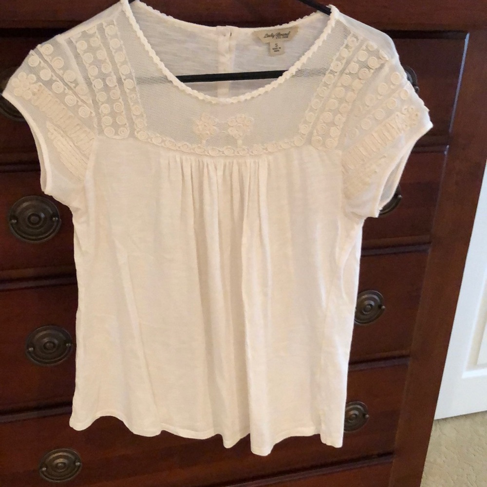 Lucky brand cream blouse